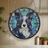 Border Collie Long Haired Stained Glass Effect Suncatcher